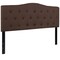 Flash Furniture Cambridge Headboard, Queen, Brown Fabric HG-HB1708-Q-DBR-GG - alternate 2